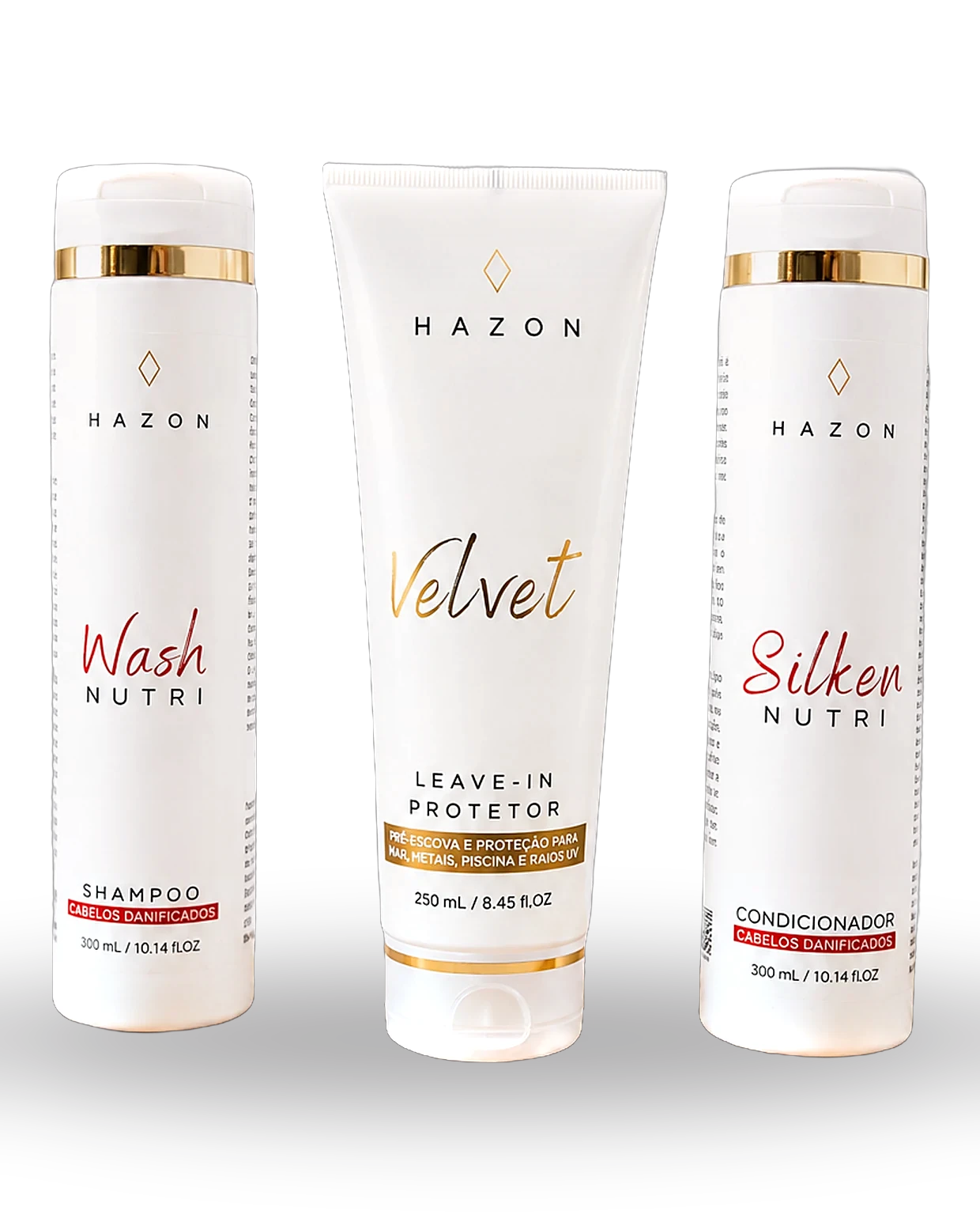 KIT VELVET NUTRI: Lavagem, Nutrição e Proteção
