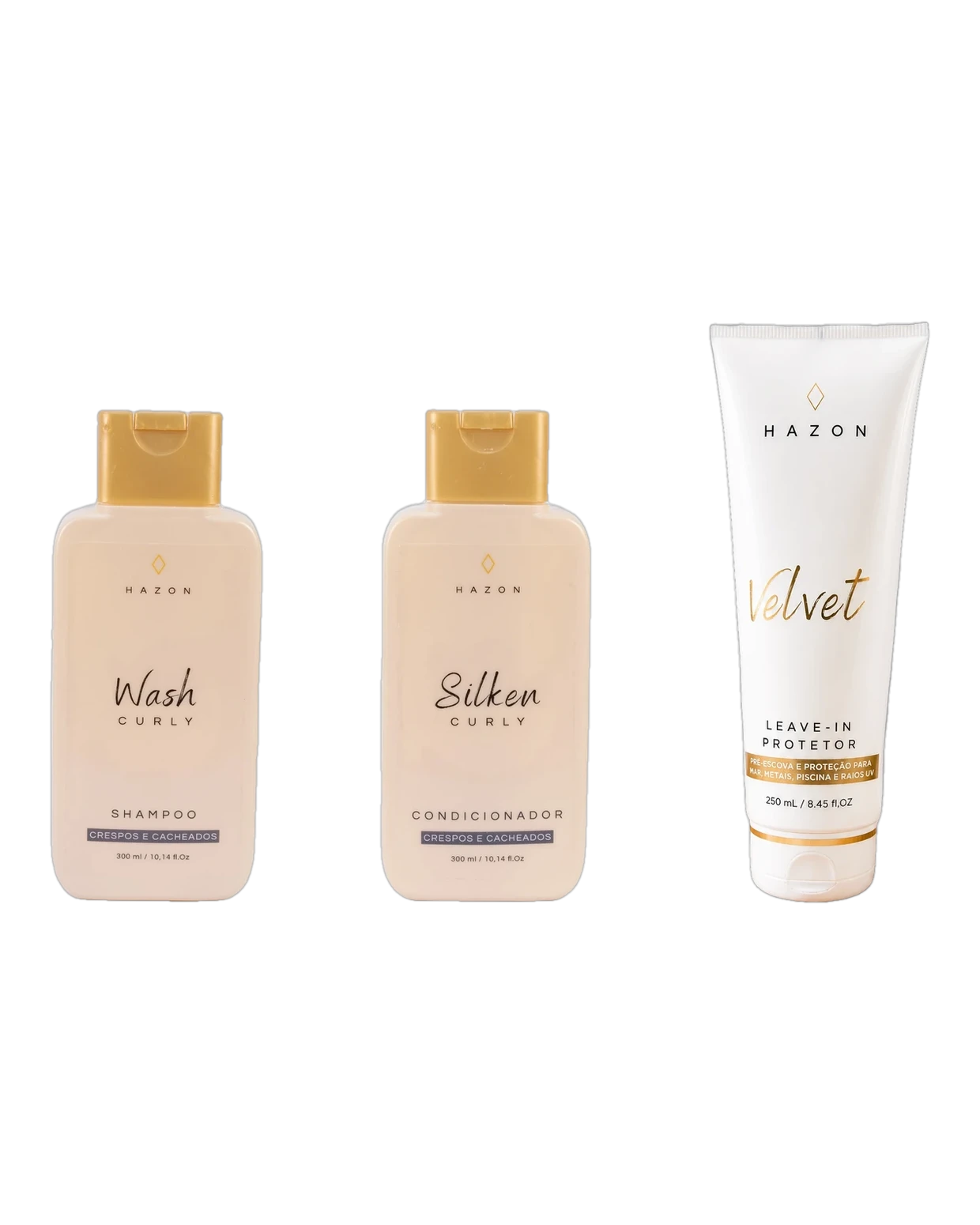 KIT VELVET CURLY: Lavagem, Definição e Proteção