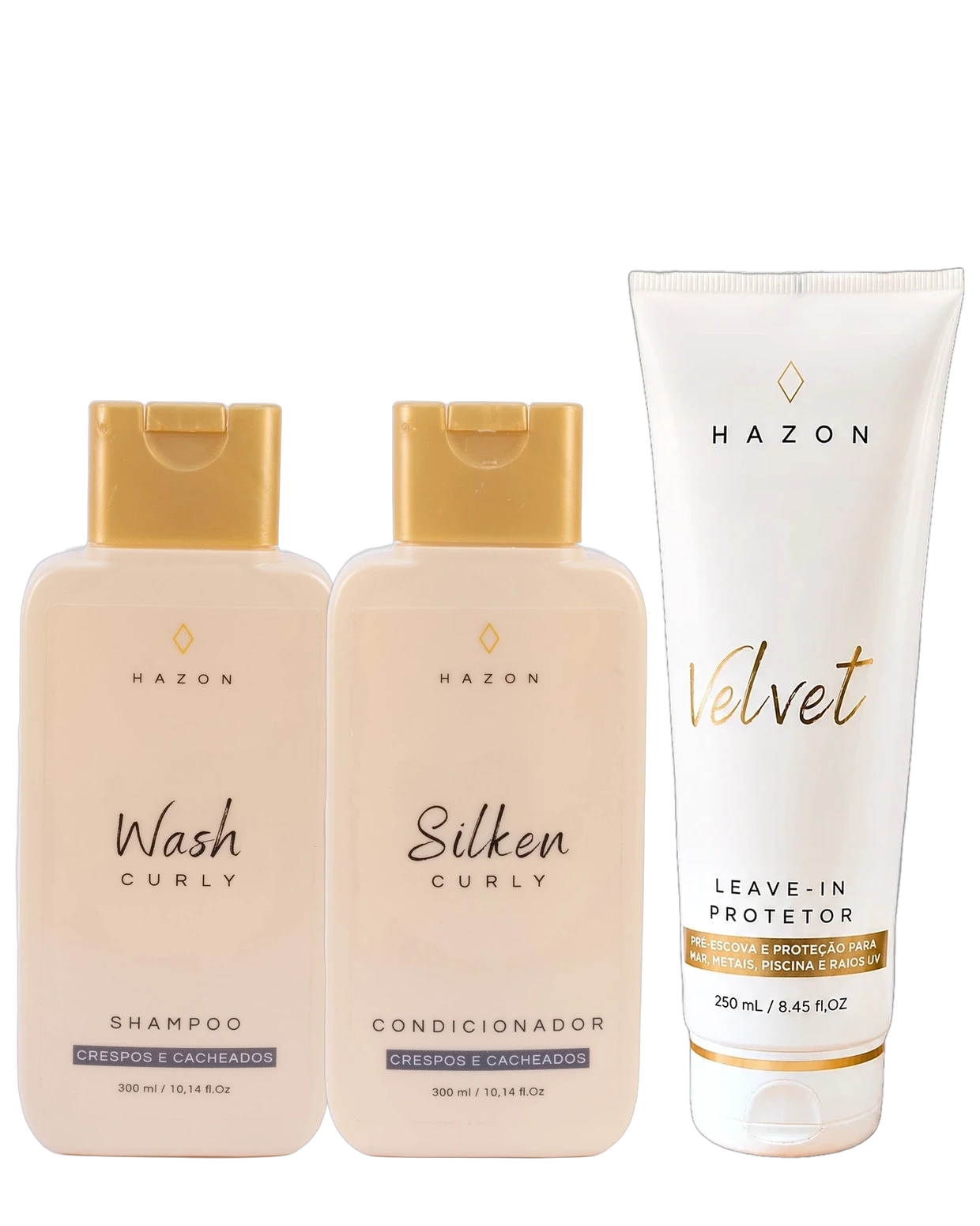 KIT VELVET CURLY: Lavagem, Definição e Proteção