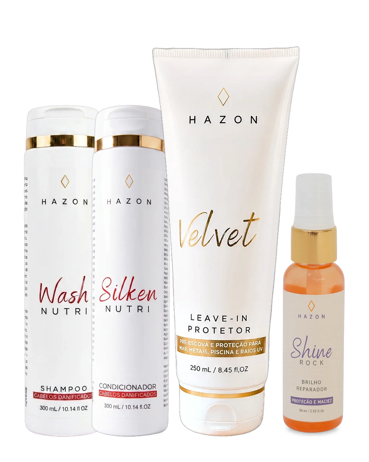 KIT VELVET NUTRI COMPLETO: Nutrição, Proteção e Brilho